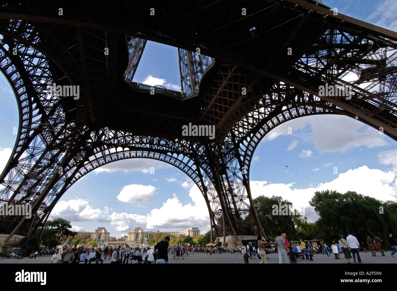 Parigi, la Torre Eiffel e la Tour Eiffel, il Palais de Chaillot Foto Stock