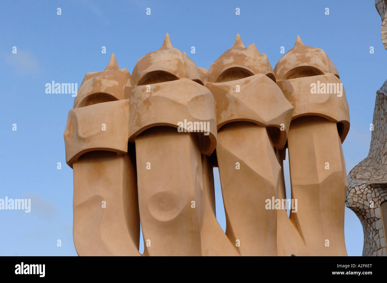 Barcellona, Casa Mila, architetto Antonio Gaudì Foto Stock