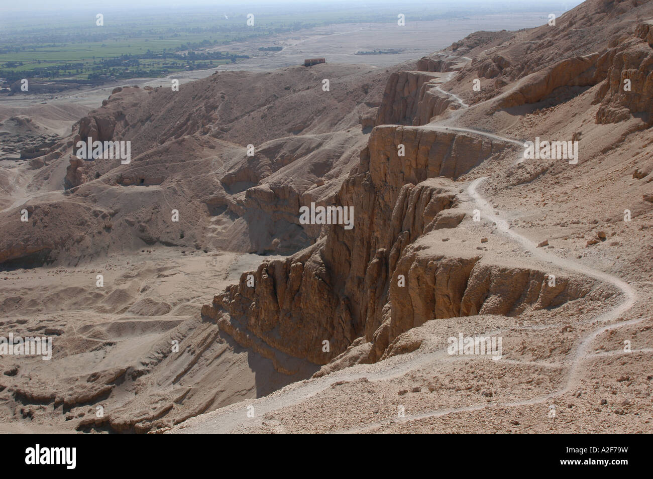 La Valle dei Re sulla riva occidentale del Fiume Nilo vicino a Luxor (TEBE), Egitto Foto Stock