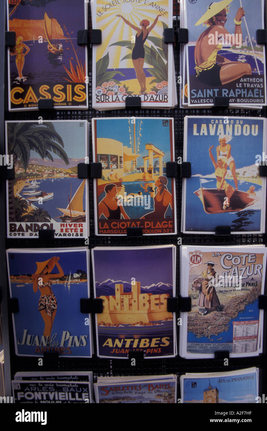 L'Europa, Francia, Cassis, classic cartoline Foto Stock