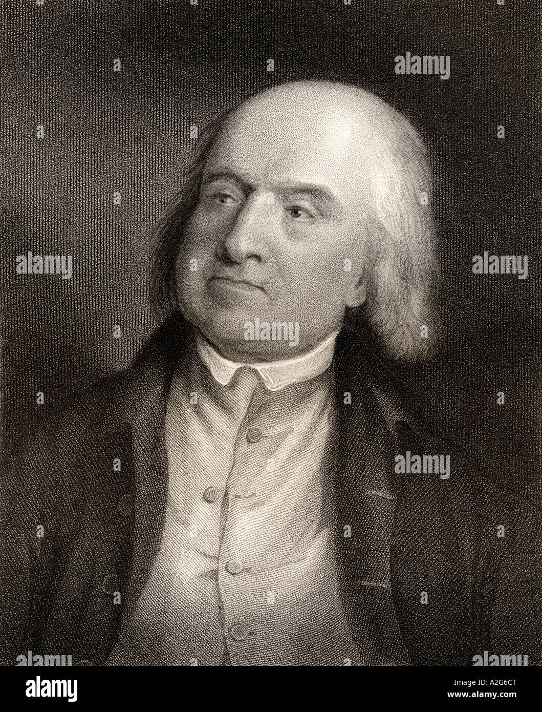 Jeremy Bentham, 1748-1832. Filosofo inglese, economista e giurista teorico. Foto Stock