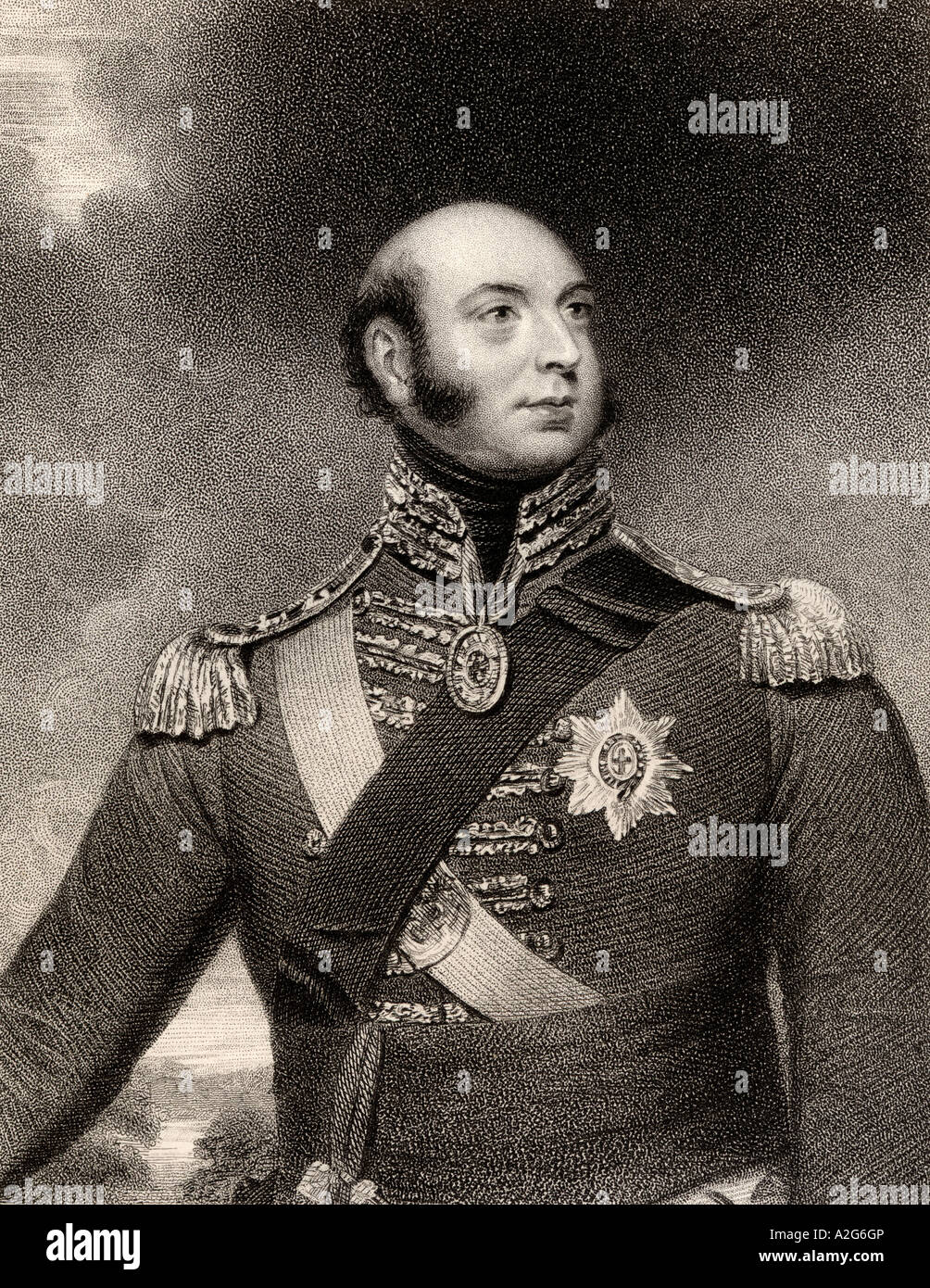 Principe Edoardo Augusto, Duca Di Kent E Strathearn, 1767-1820. Figlio di Re Giorgio III e padre della Regina Vittoria. Foto Stock