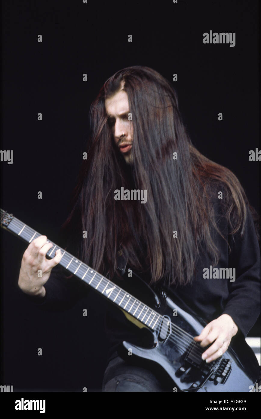 Paradiso Perduto, chitarrista, Gregorio Mackintosh, mancino, chitarra, Foto Stock