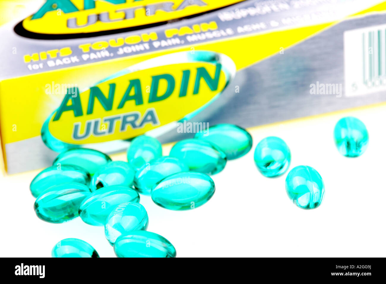 Anadin capsule Foto Stock