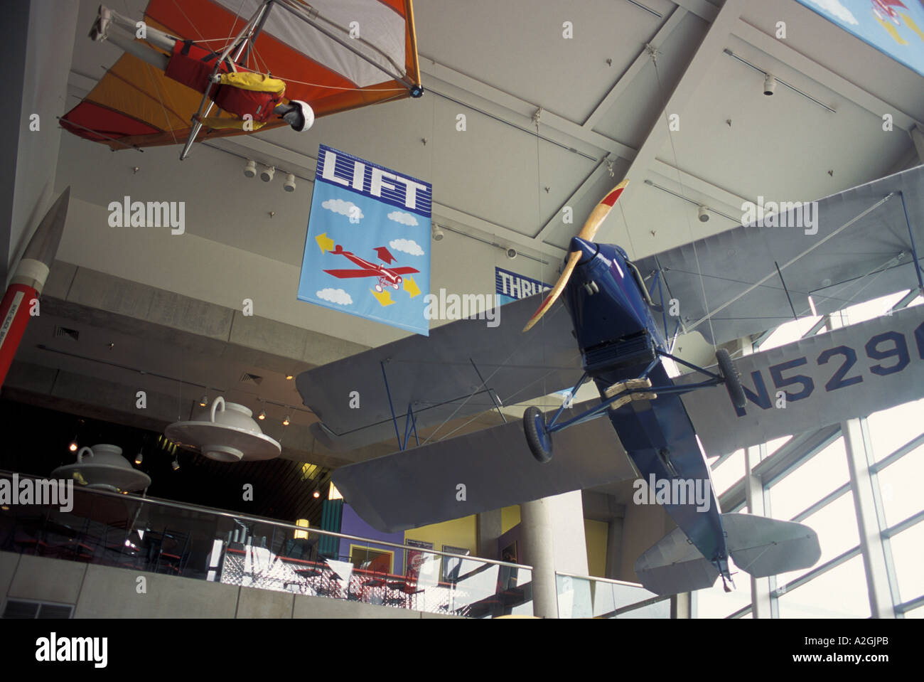 Nord America, USA, Missouri, St. Louis Science Center, display di aviazione Foto Stock