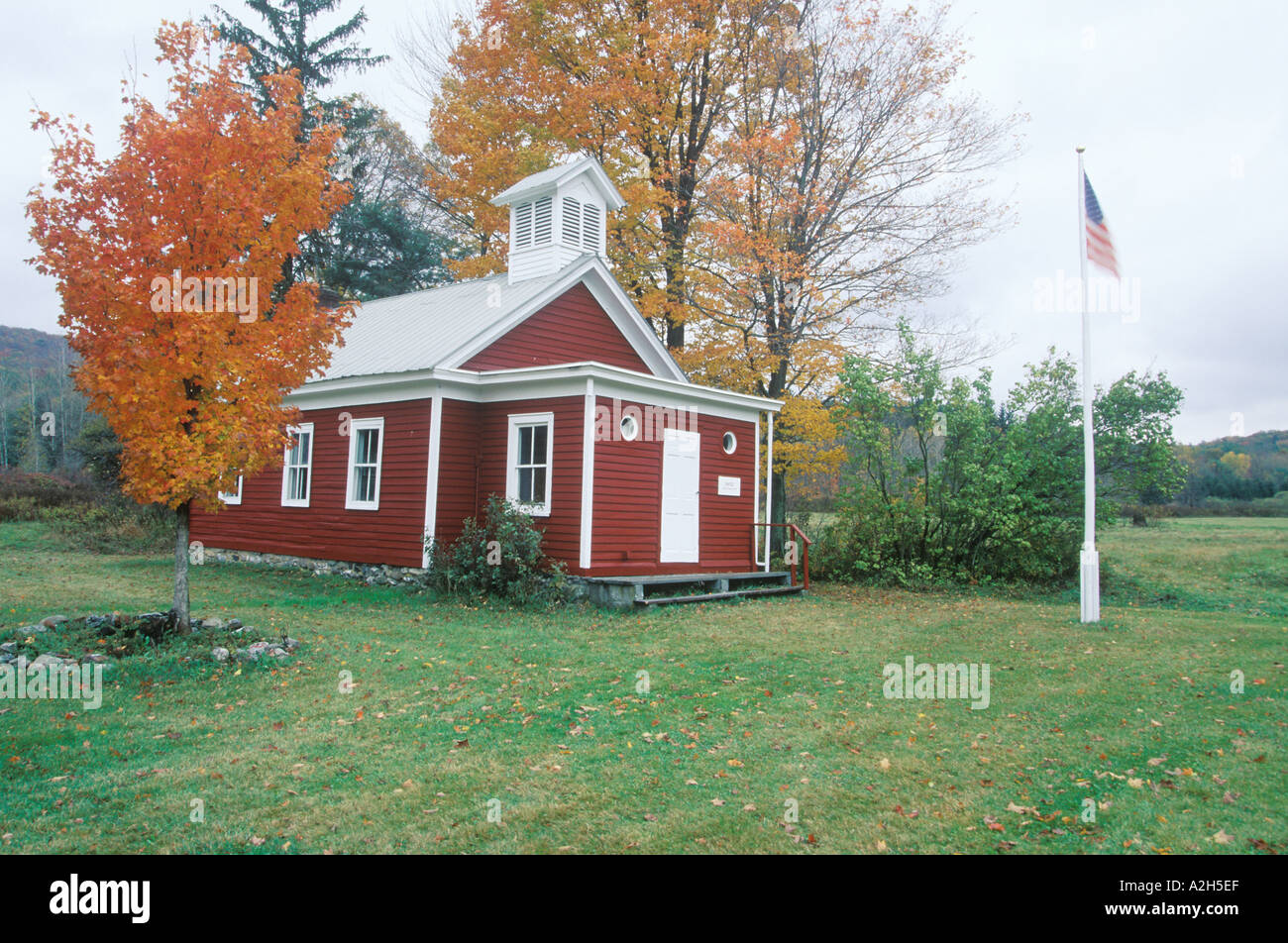 Uno storico stanza schoolhouse New York 2002 Foto Stock