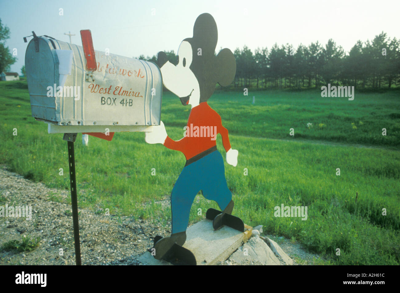 Mickey Mouse mailbox Florida 2002 Foto Stock
