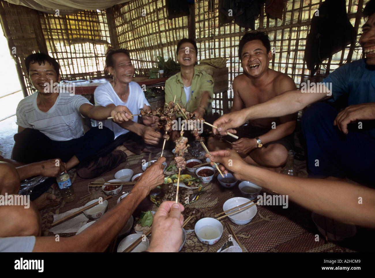 Van lungo la Riserva Naturale del Vietnam Foto Stock