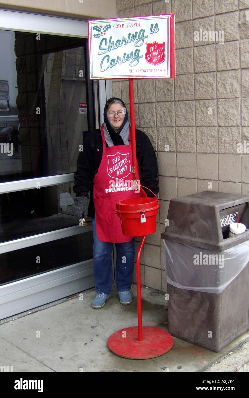 L'Esercito della Salvezza volontario Foto Stock