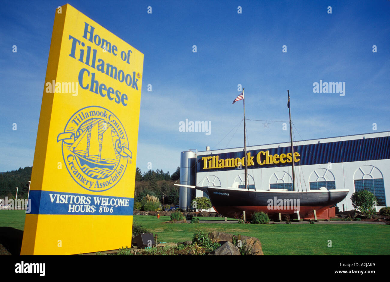 Tillamook fabbrica di formaggio in Tillamook Oregon Foto Stock