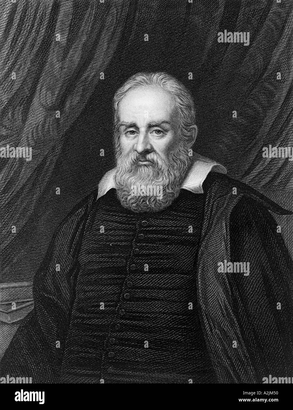 GALILEO GALILEI (1564-1642) matematico italiano astronomo e fisico Foto Stock
