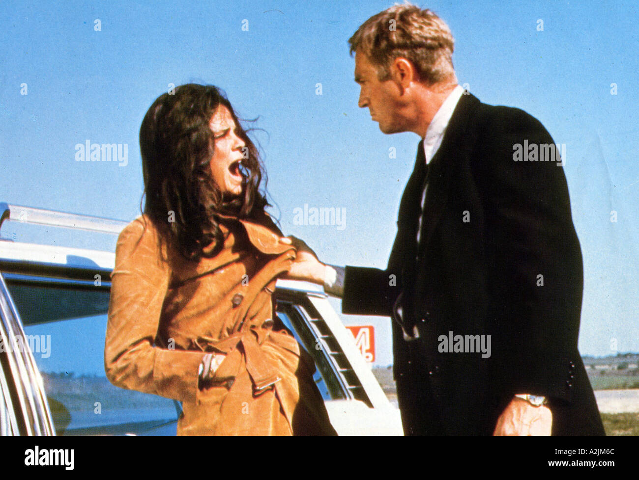 GETAWAY 1972 film con Steve McQueen e Ali MacGraw Foto Stock