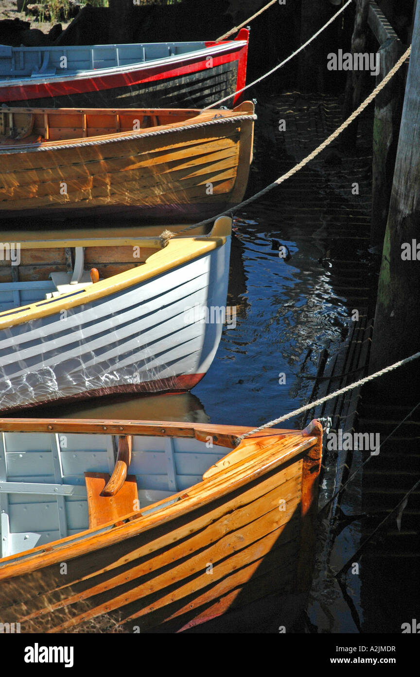 Dockside in Tasmania, Australia Foto Stock