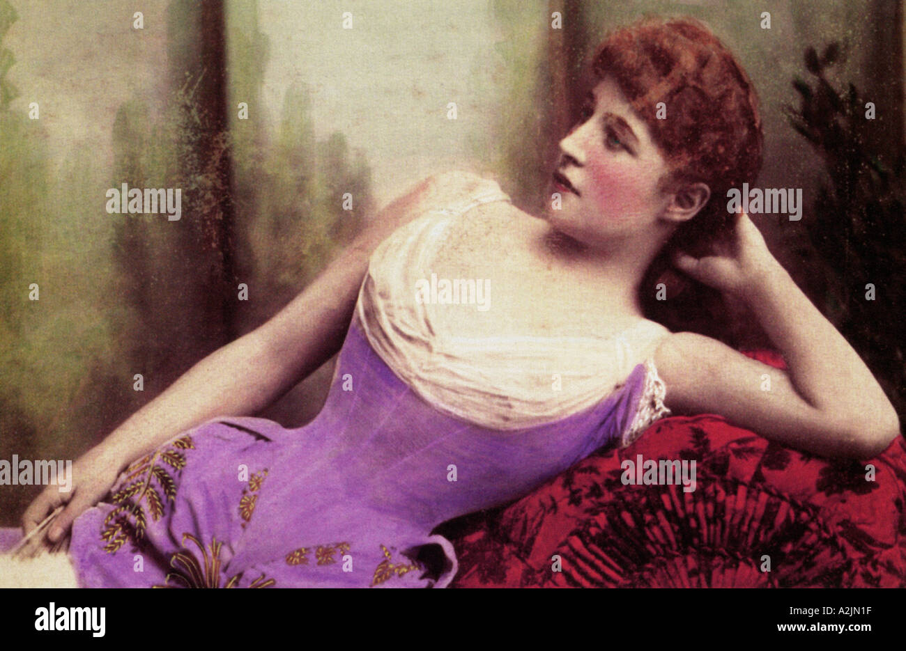 LILY LANGTREE 1853 1929 British attrice e cantante soprannominato il Jersey Lily Foto Stock