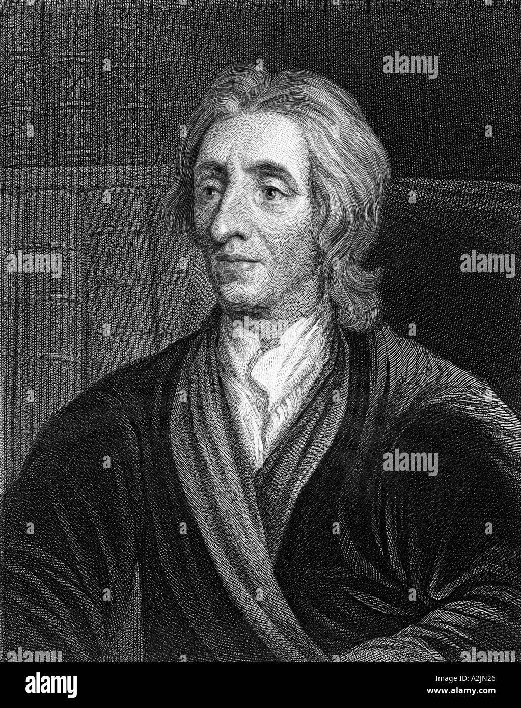 JOSEPH LOCKE filosofo inglese 1632 1704 più famoso per il suo saggio concernente la comprensione umana 1690 Foto Stock