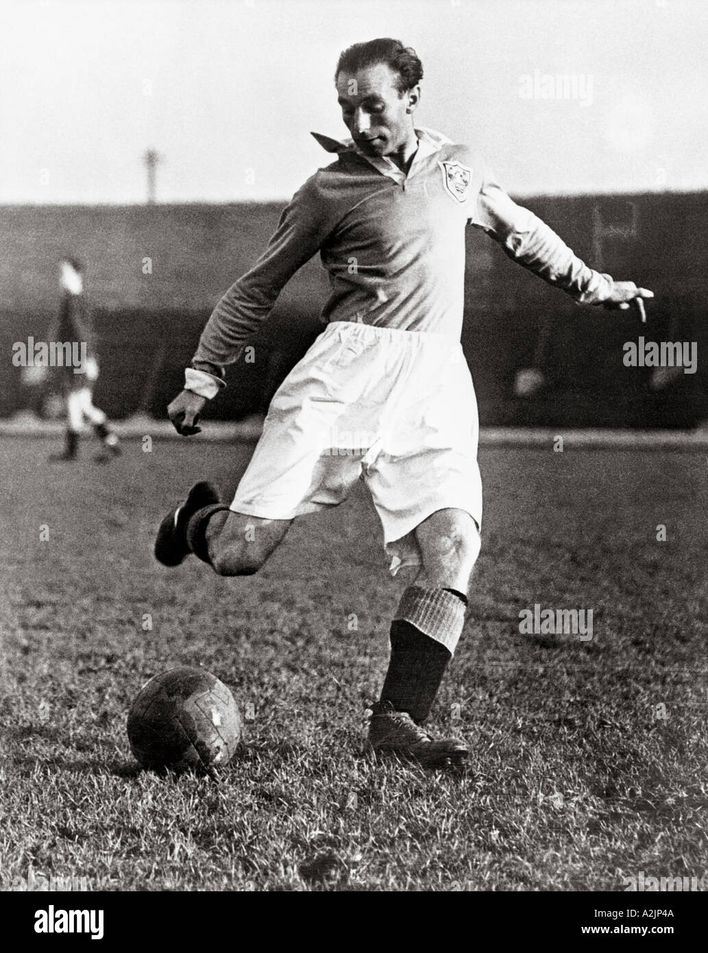 STANLEY MATTHEWS 1915 al 2000 - la prima britannica calciatore professionista per essere nominato cavaliere. Il suo giocando una carriera di 36 anni Foto Stock