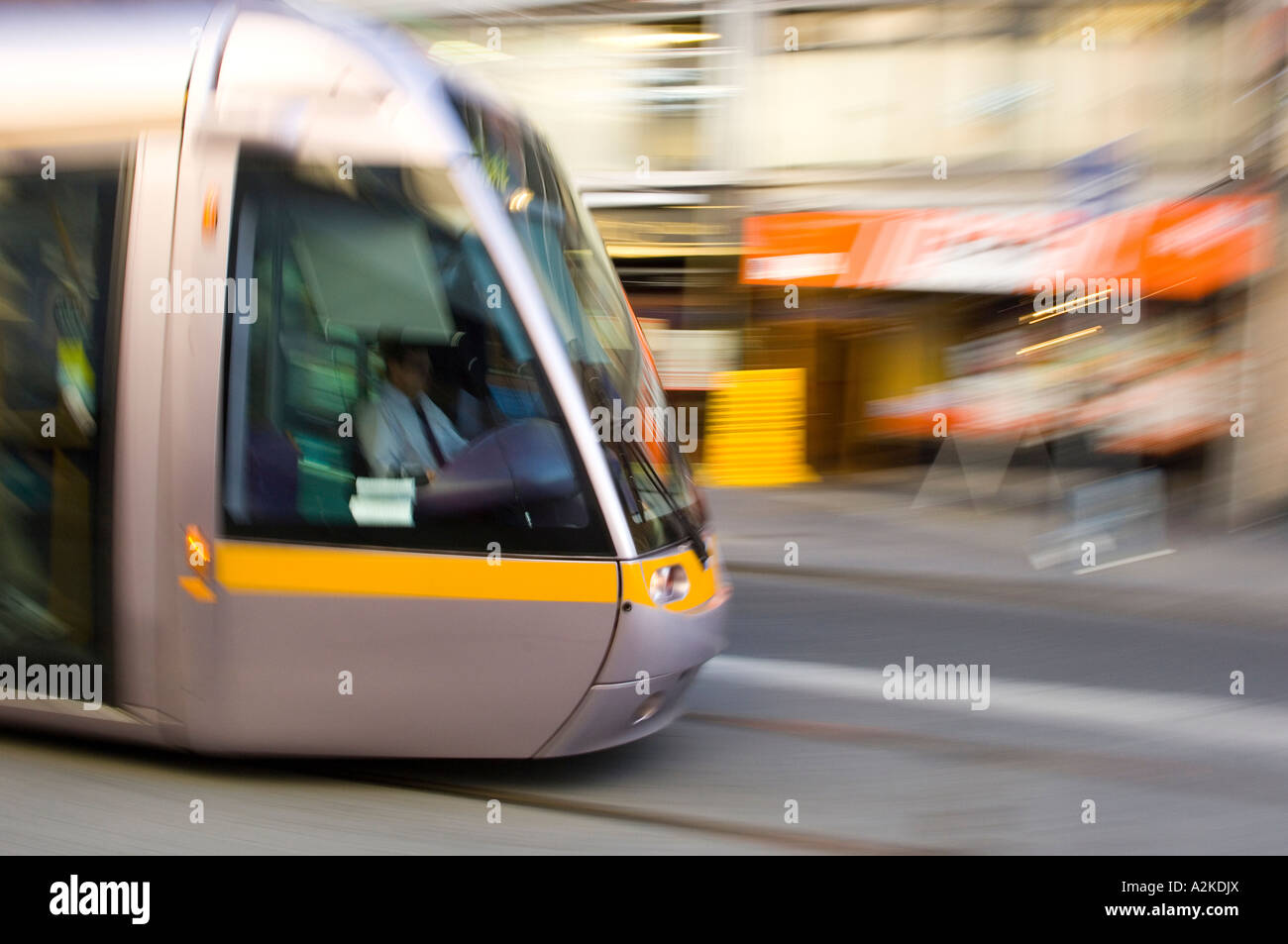 I mezzi di trasporto pubblico a Dublino Foto Stock