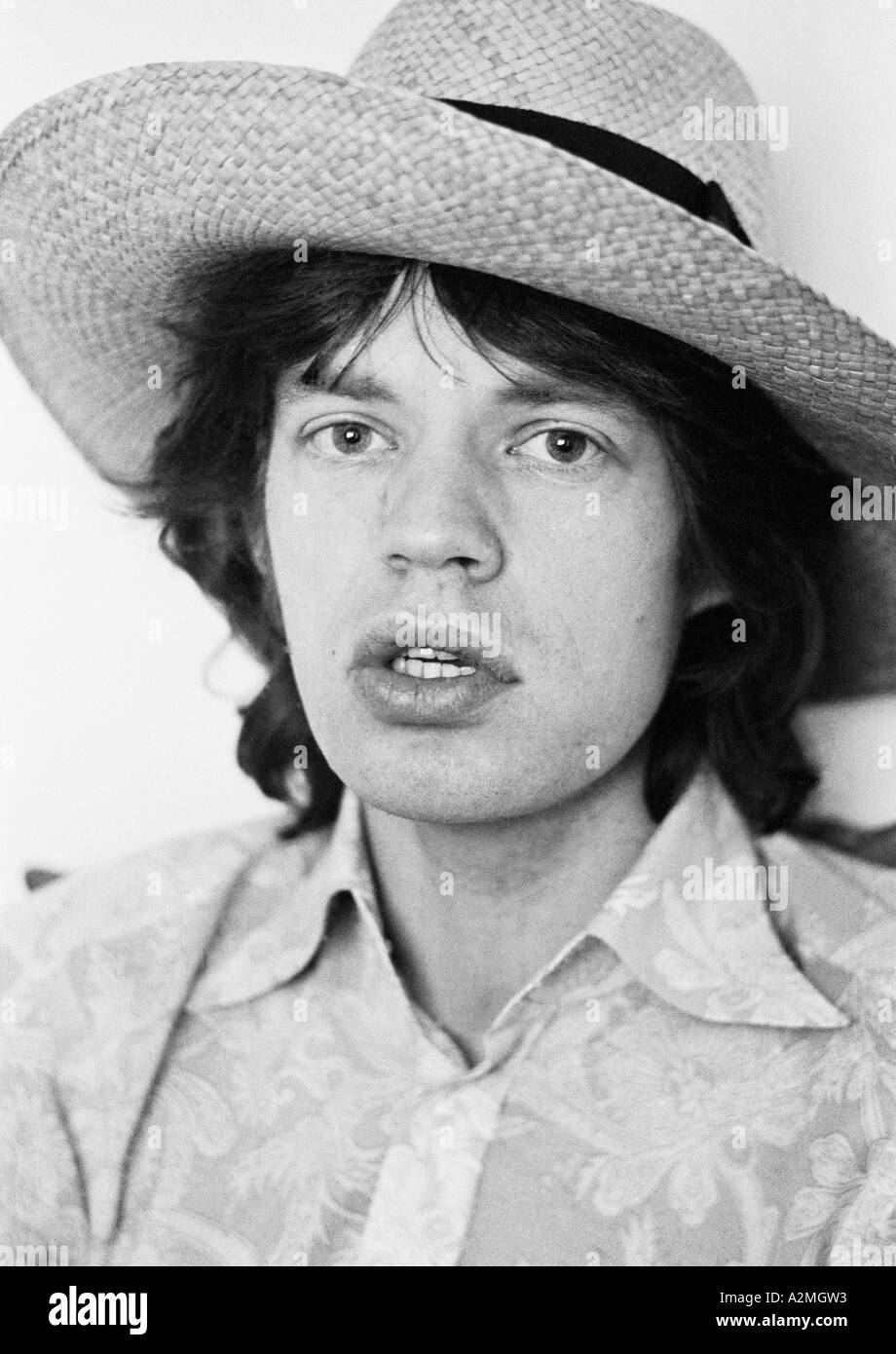 Mick Jagger, una legenda nella propria vita. Il cantante e attore musicista && leader dei Rolling Stones. Foto Stock