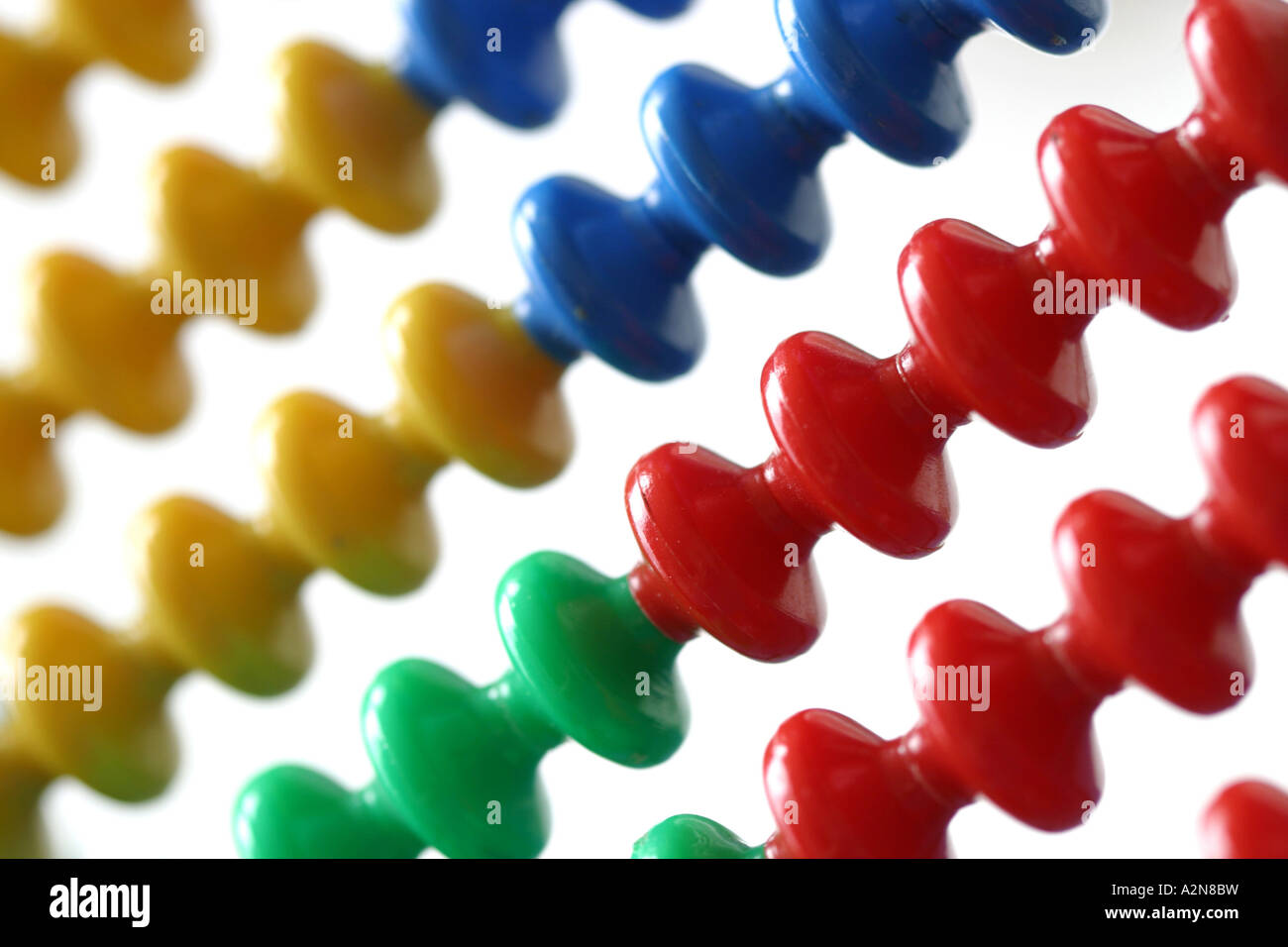 Close-up di cordoni di abacus Foto Stock