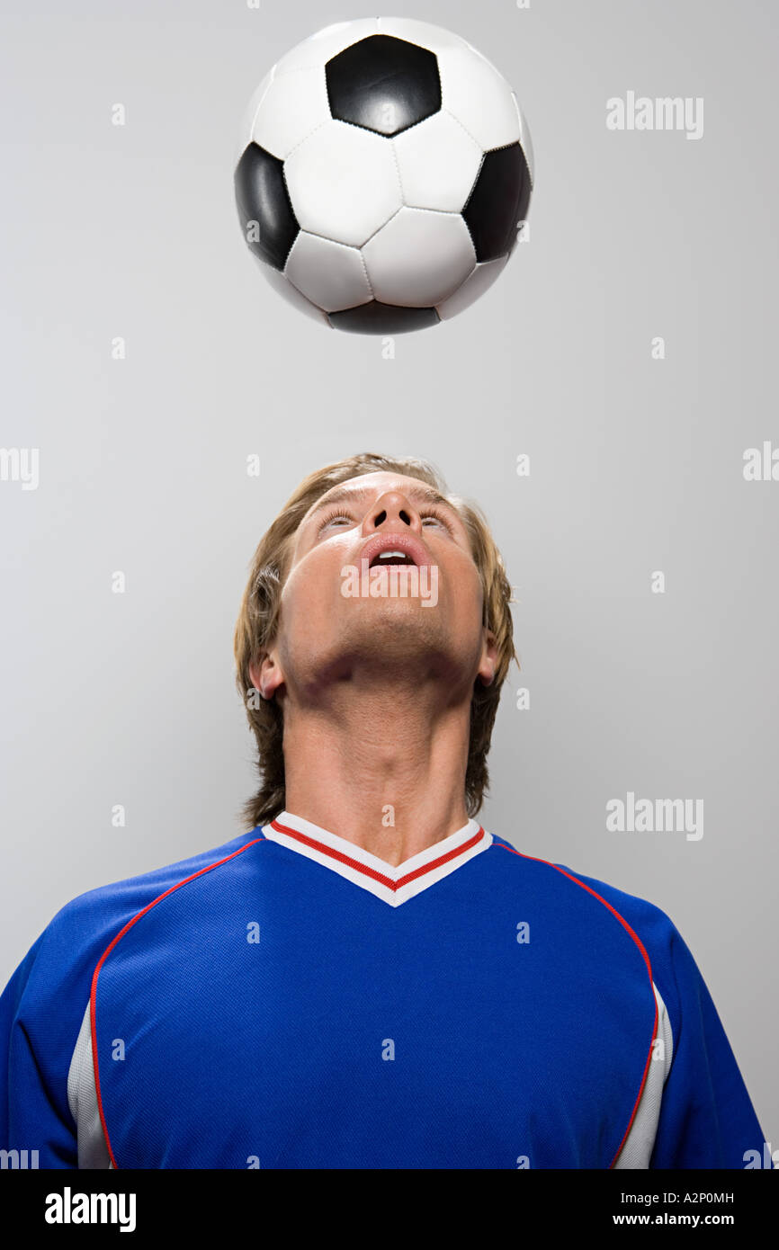 Il calciatore voce football Foto Stock