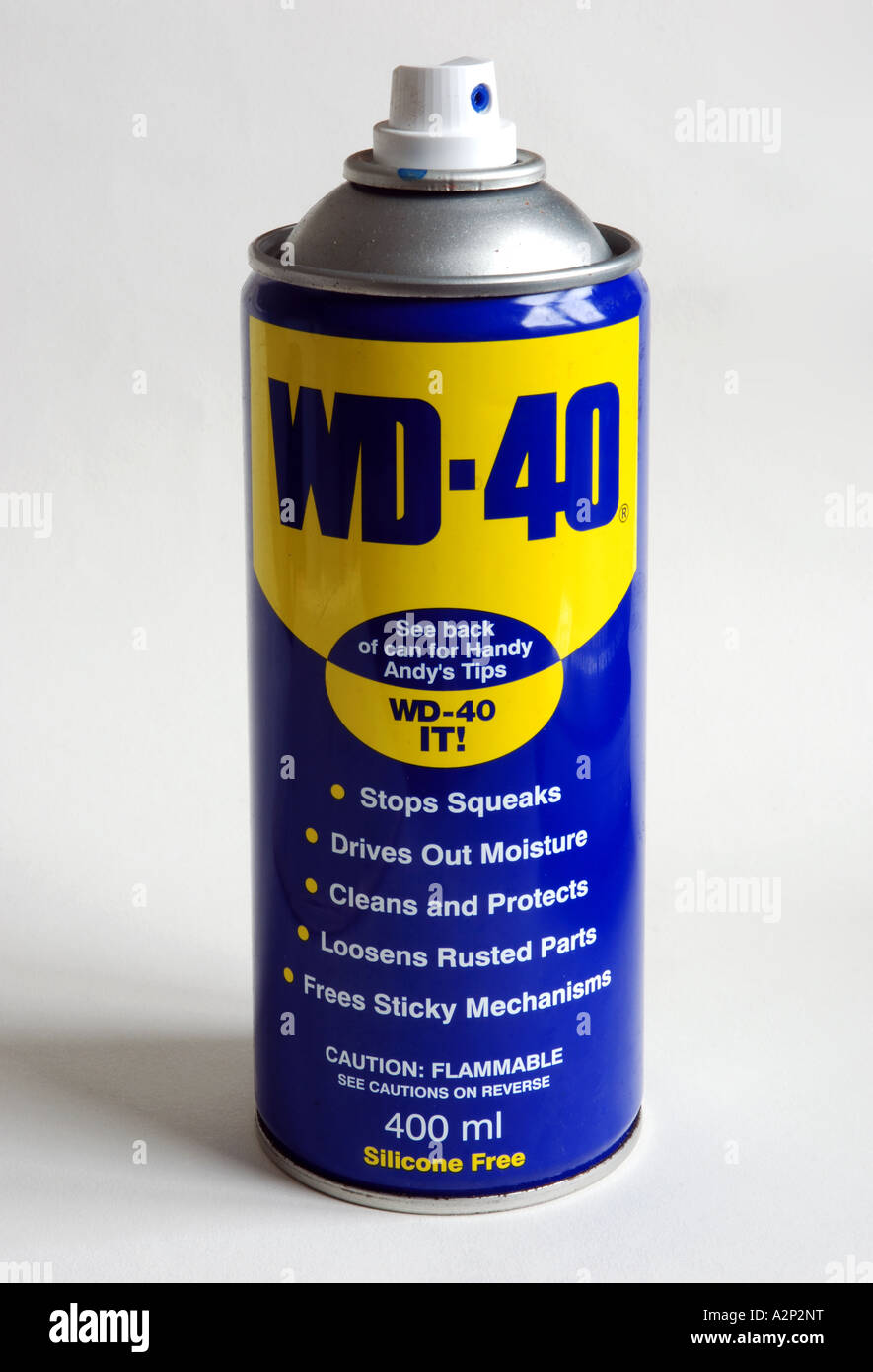 Bomboletta spray di WD 40 Foto Stock
