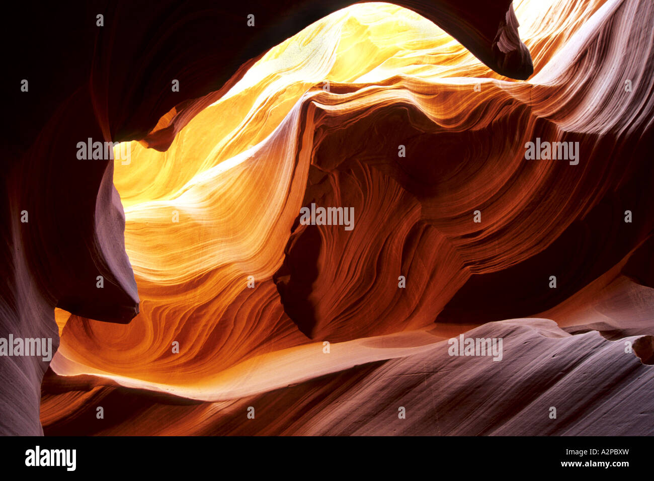 Rocce erose al minore Antelope Canyon, STATI UNITI D'AMERICA, Arizona, Antelope Canyon, pagina Foto Stock