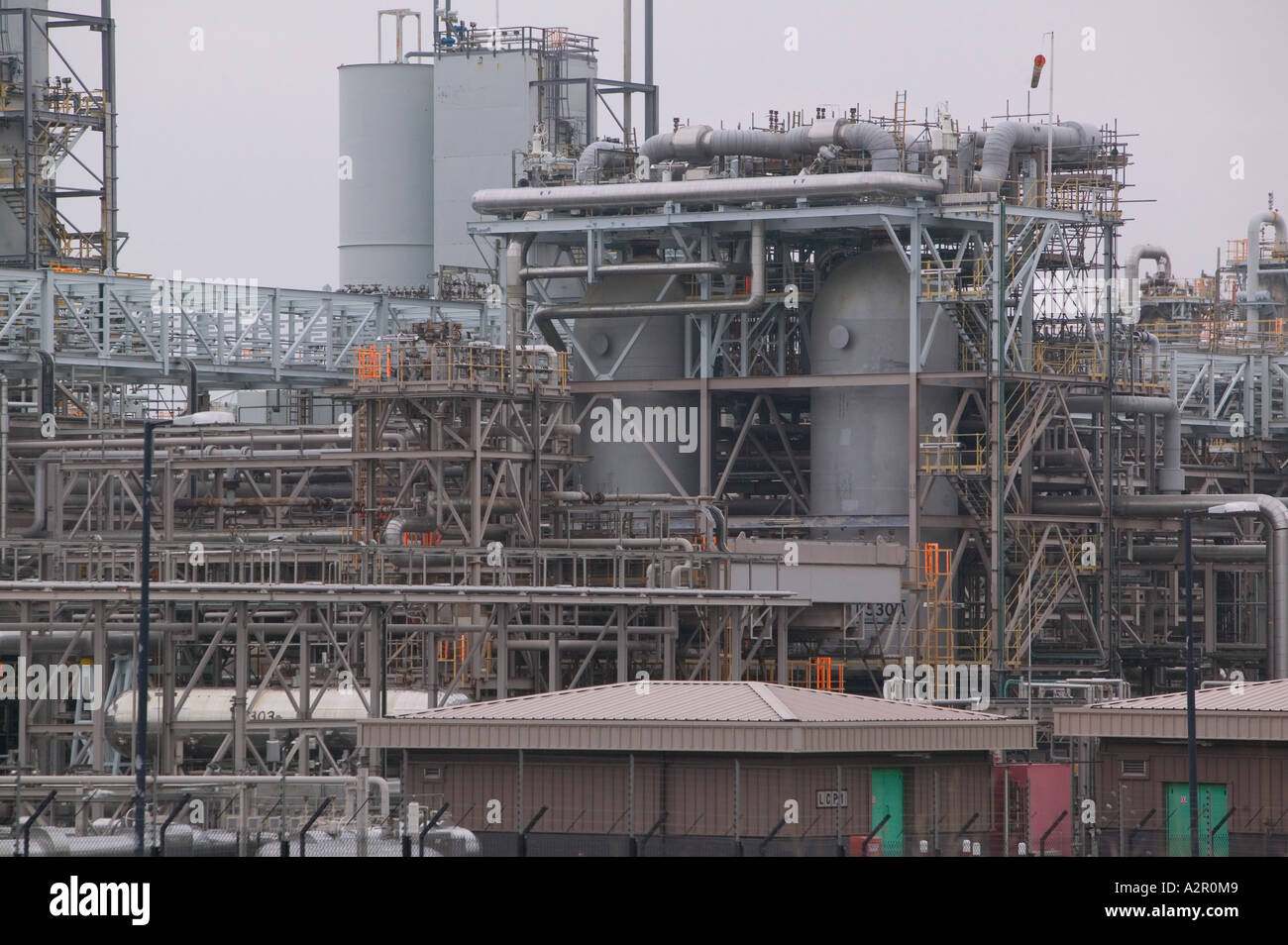 Un impianto di trattamento di gas a barrow in furness, Cumbria per il trattamento di gas dalla baia di Morecambe campo di gas Foto Stock