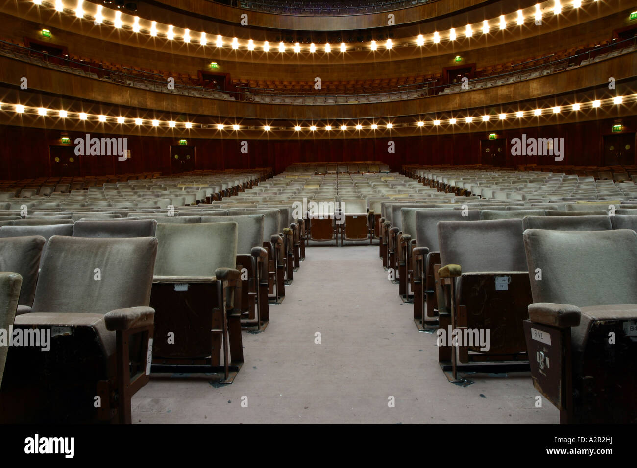 Sheffield city hall interno prima della ristrutturazione Foto Stock