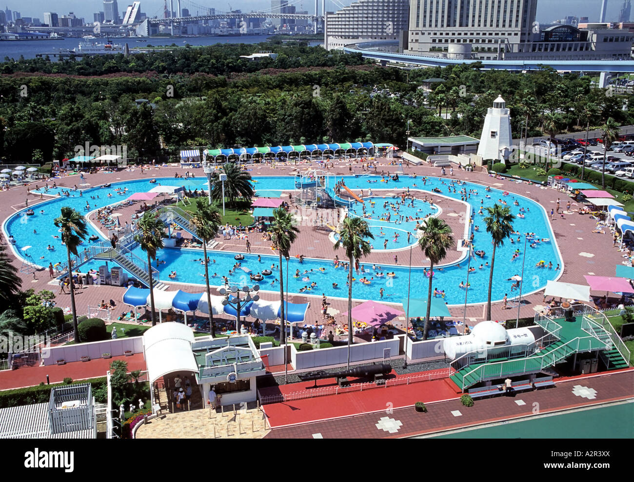Parco acquatico Biwako Koyo Paradise Hotel a Tokyo Giappone Foto Stock