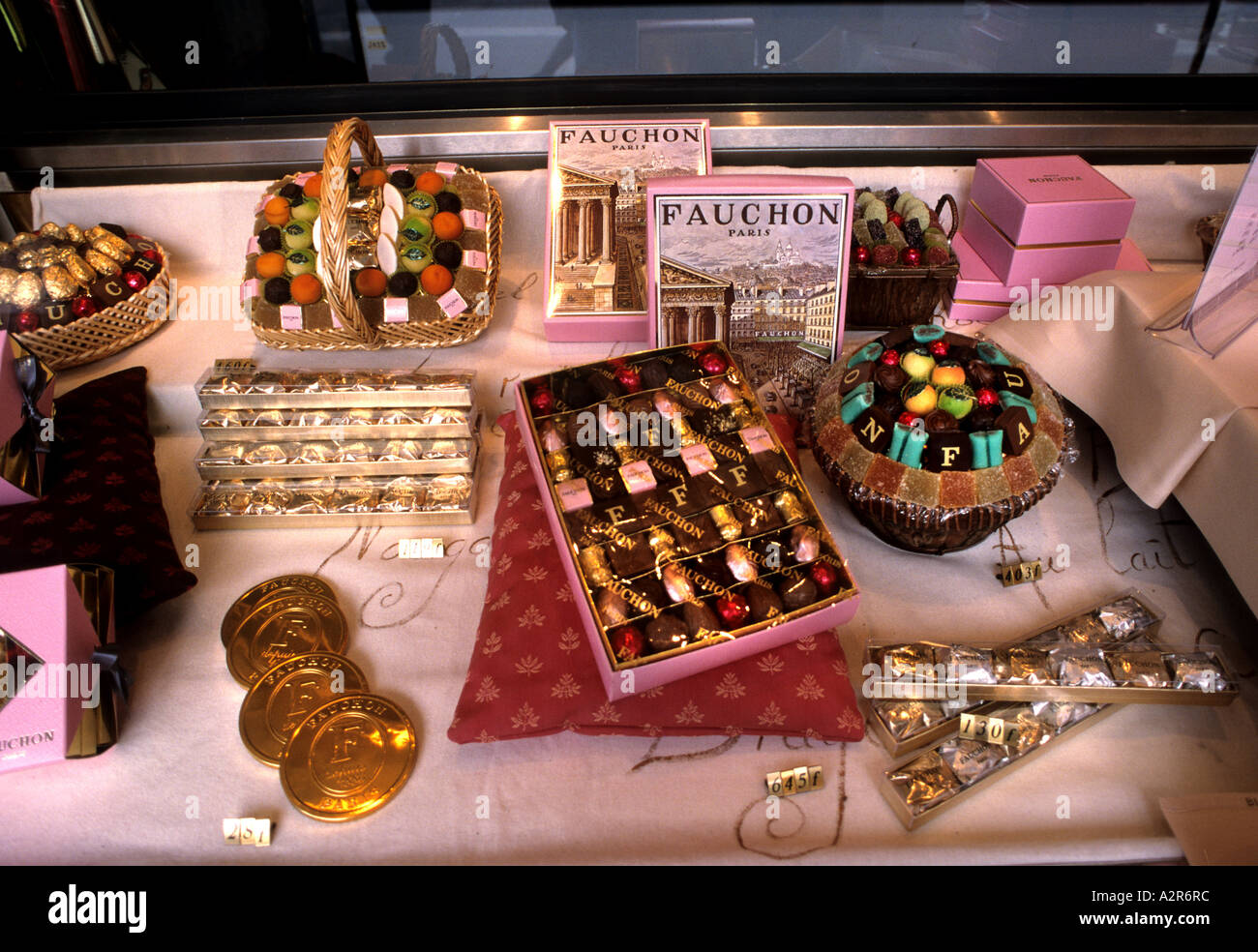 Fauchon Francia Parigi albergo di lusso negozio di alimentari prelibatezze Foto Stock