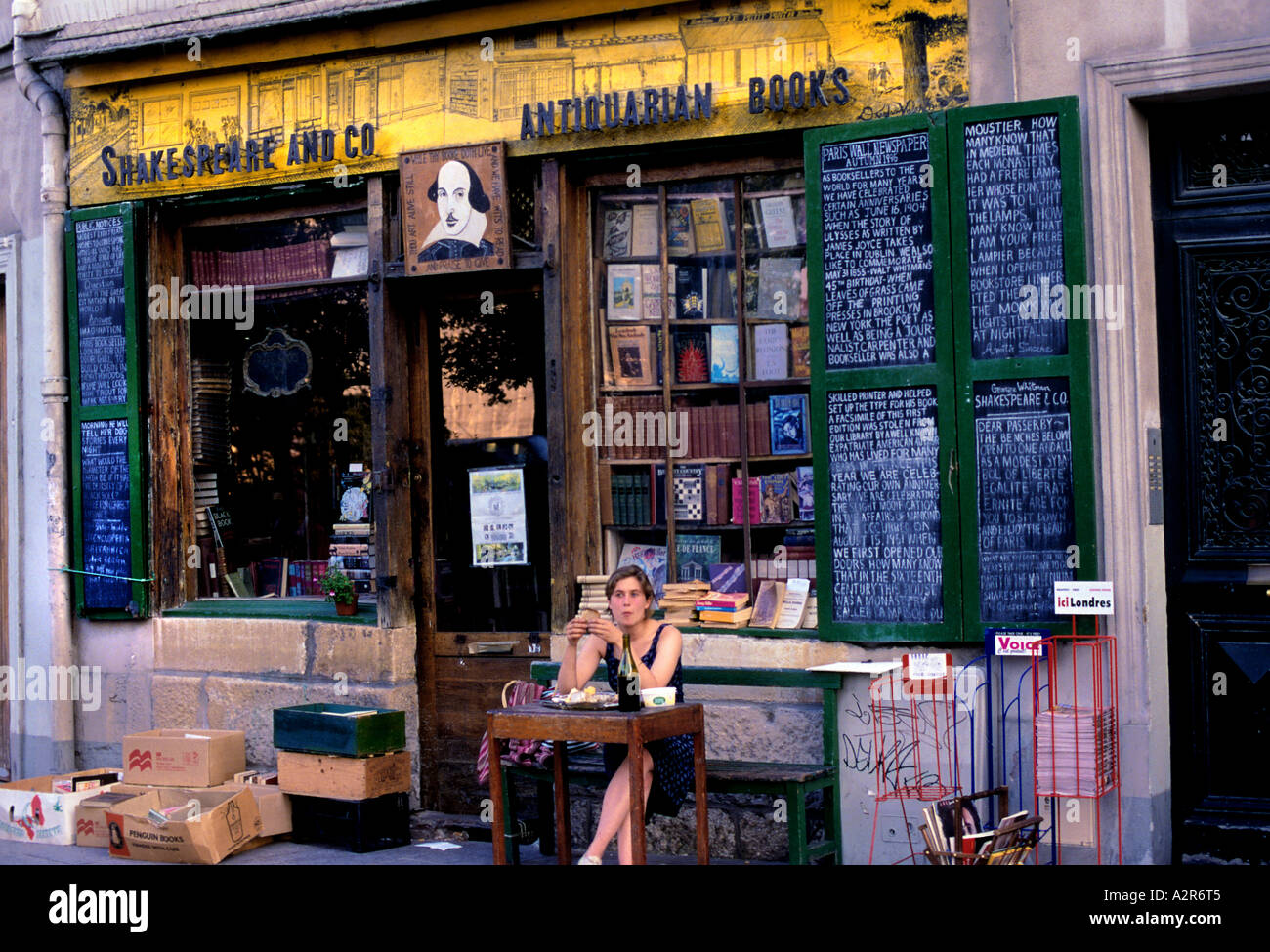 Shakespeare antiquario libri Parigi Francia Francese Inglese Book Shop Foto Stock