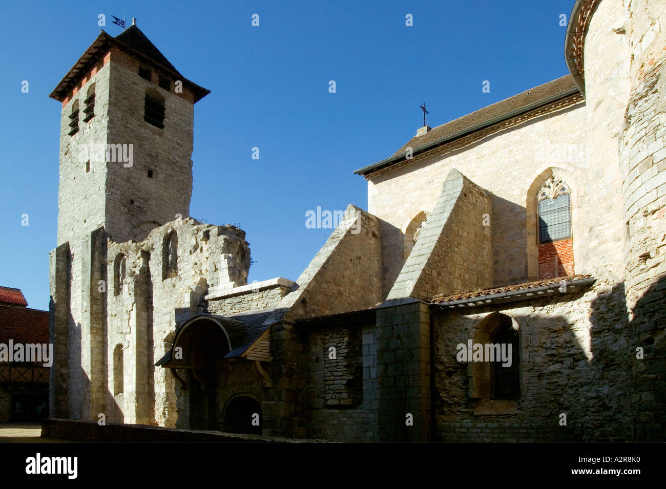 Francia - Lot - Antica abbazia di Marcilhac sur Cele Foto Stock
