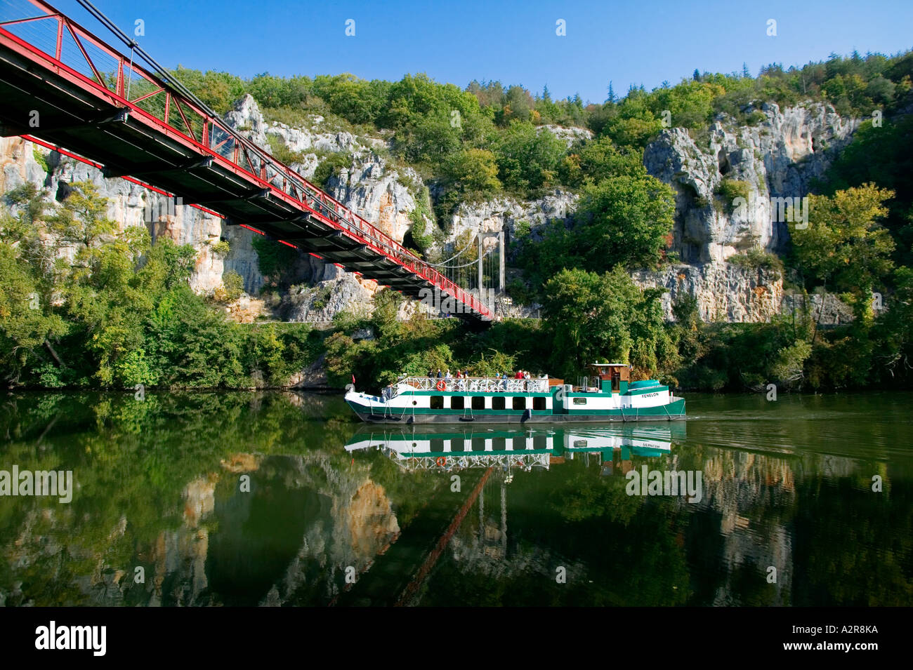 Francia - Valle del Lot a Bousies Foto Stock