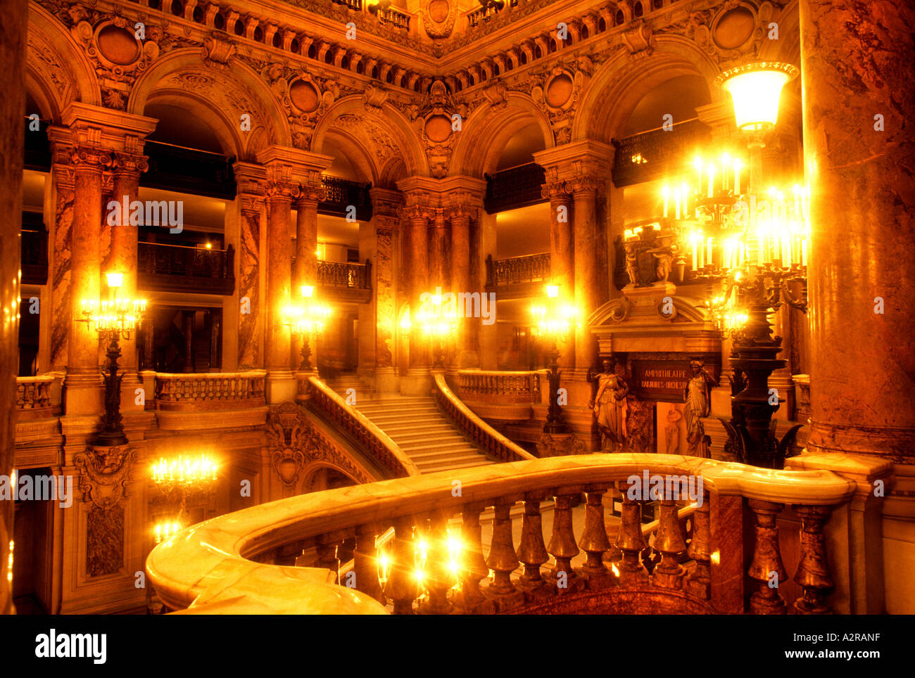 Hotel Paris Opera Palais Garnier musica teatro danza lirica prestazioni di balletto mostra la sensualità Foto Stock