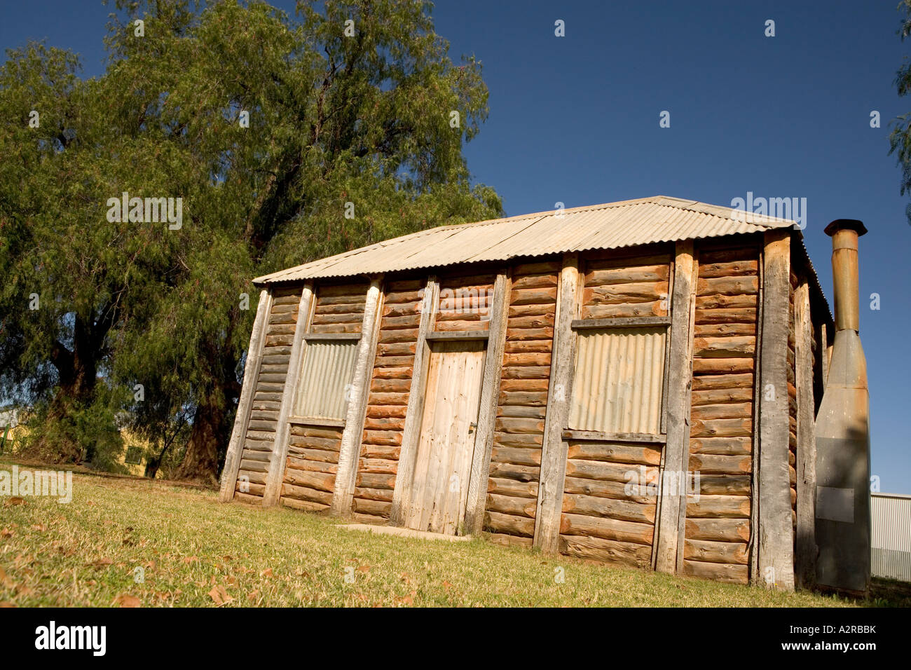 Storico edificio scolastico, Balranald Australia. Foto Stock