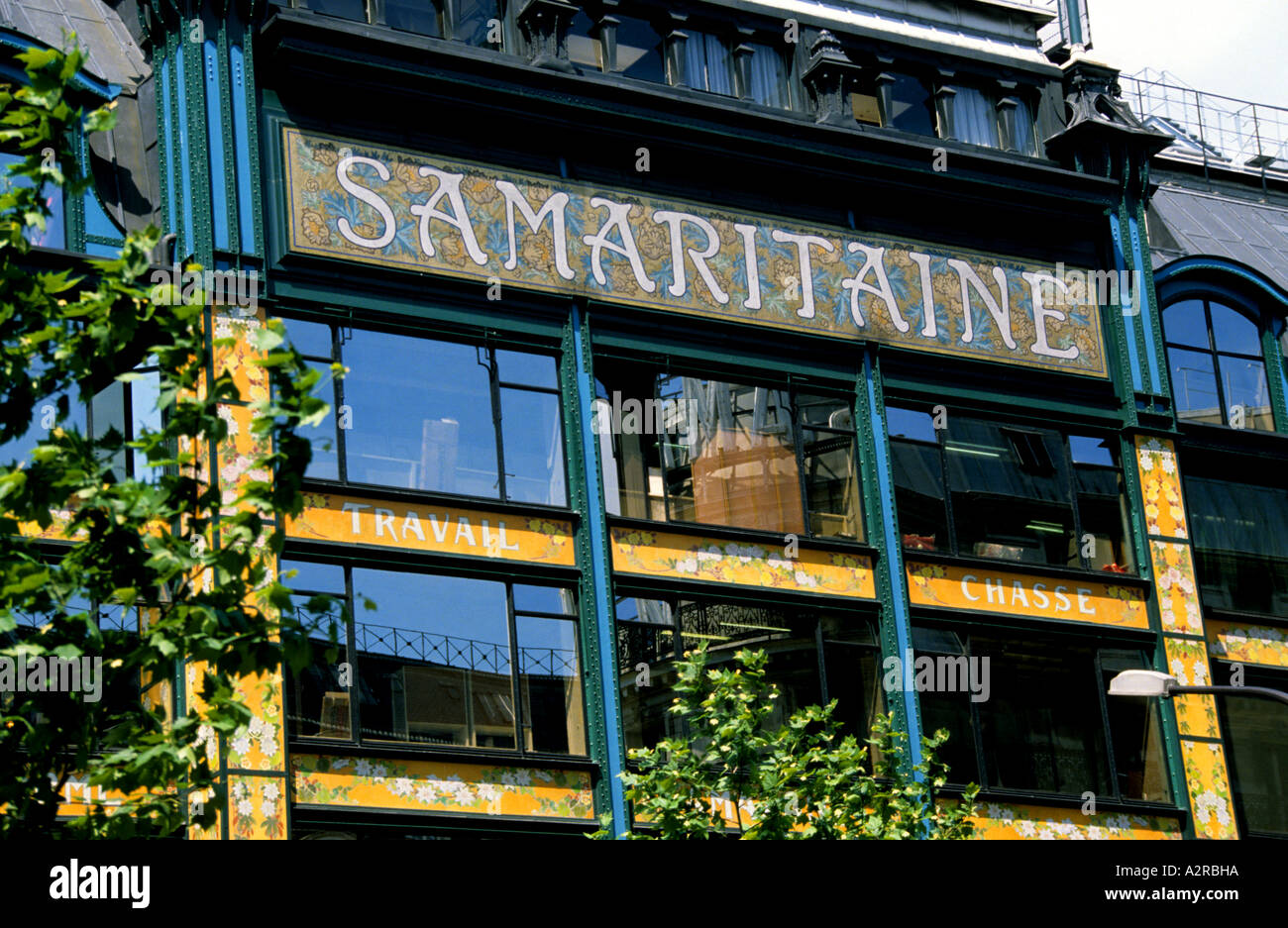 Paris La Samaritaine department store Parisian Foto Stock