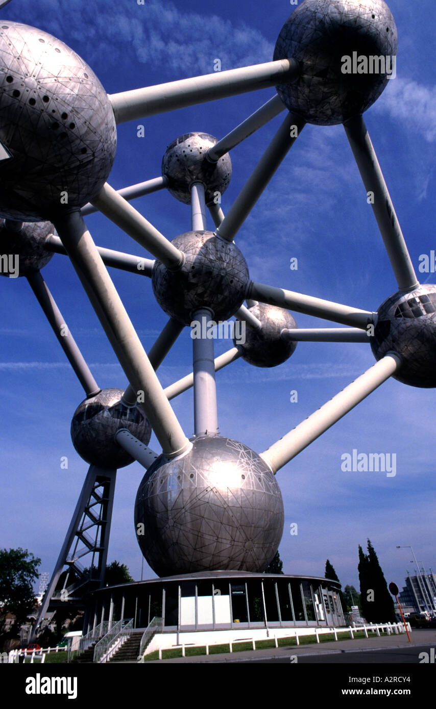 Bruxelles Atomium di Bruxelles Belgio Belgio Foto Stock