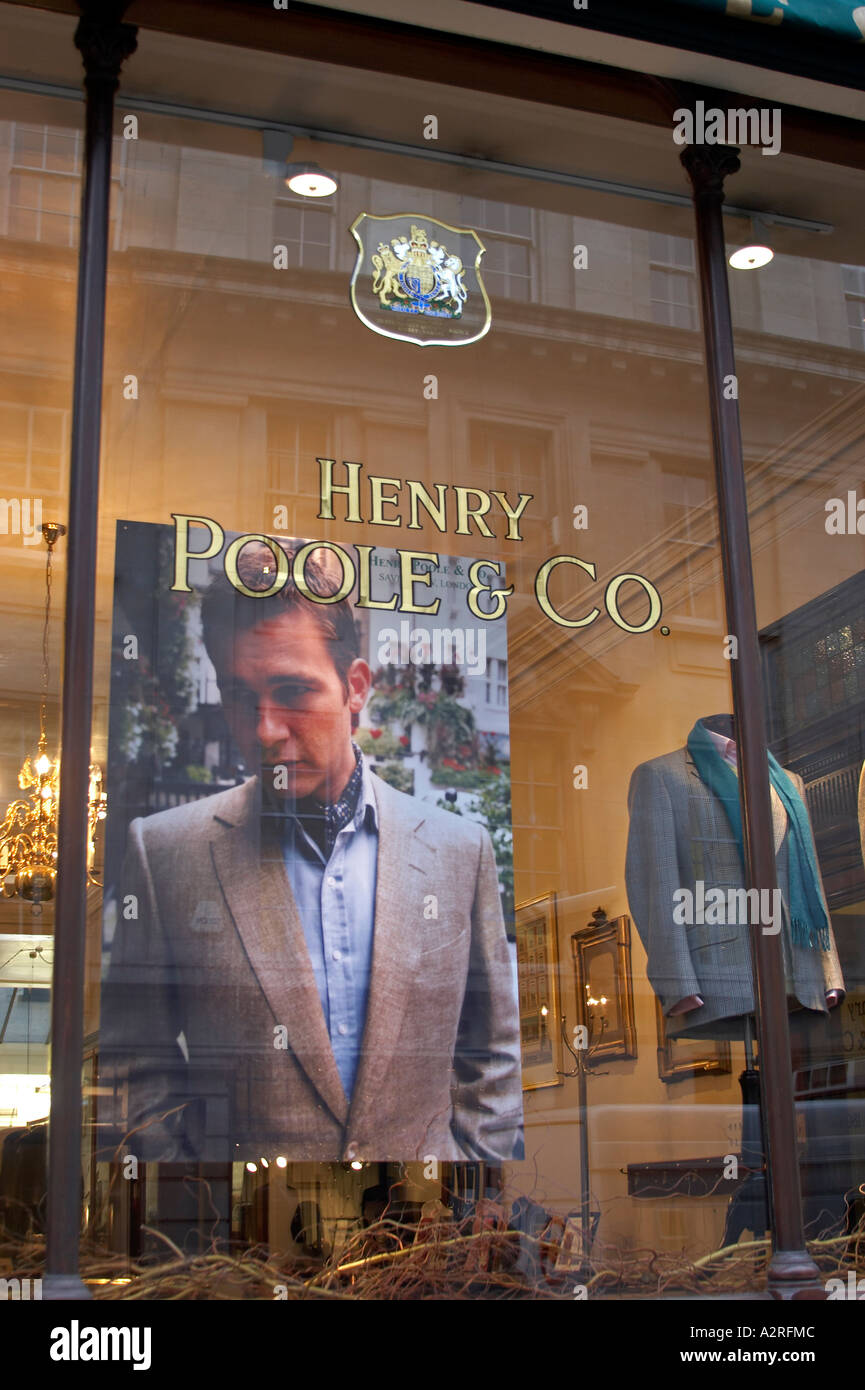 Henry Poole Co Sarti Savile Row Mayfair London W1 Foto Stock