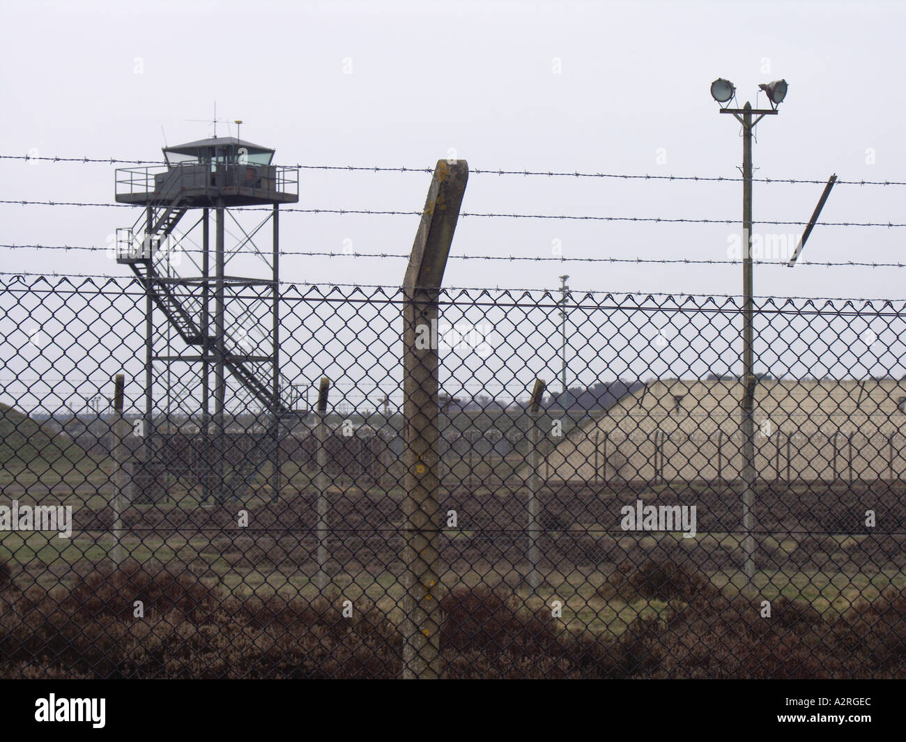 Guerra fredda della base militare di Woodbridge Suffolk in Inghilterra Foto Stock