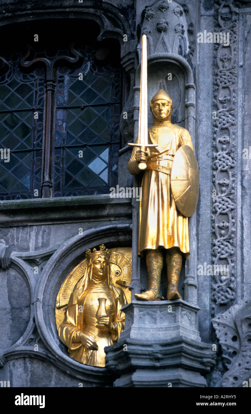 Bruges Bruges Belgio Basilica del Sangue Sacro belga città storica città fiamminga di Foto Stock