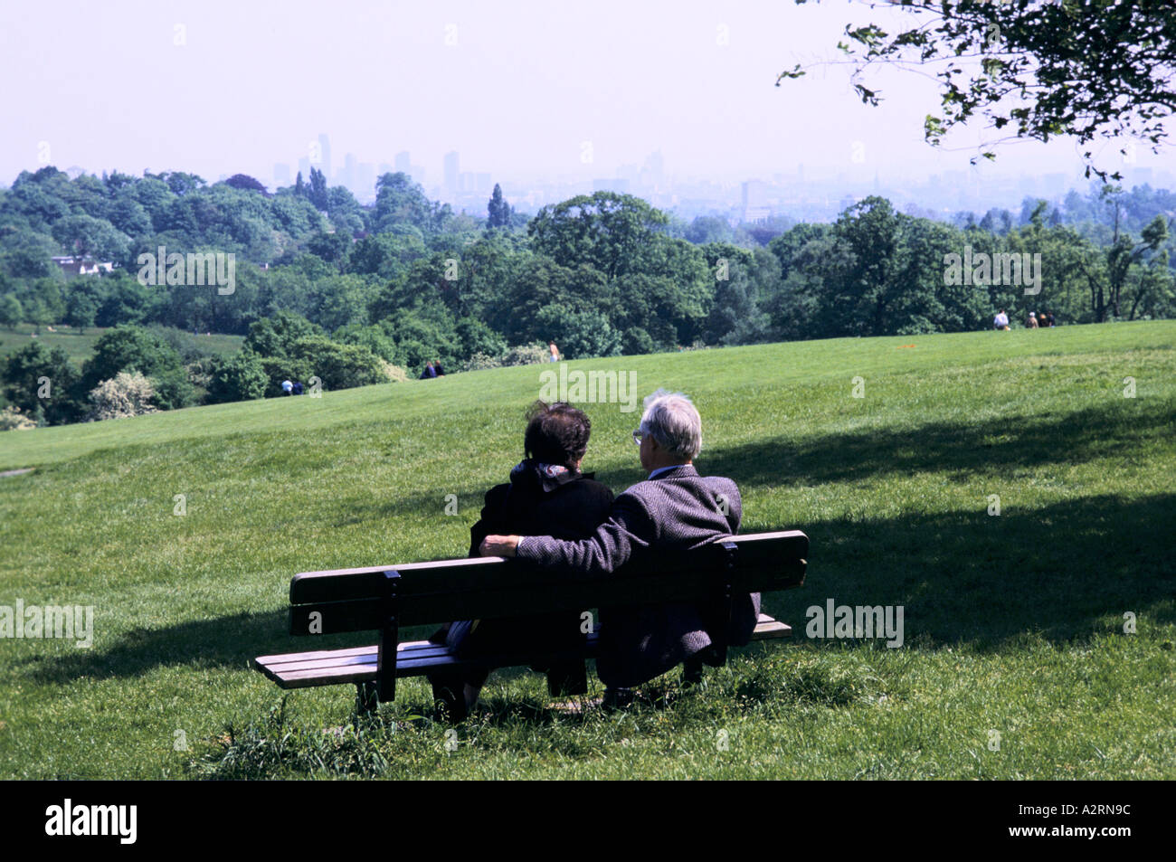 Vista da kenwood house su hamstead heath Londra Foto Stock