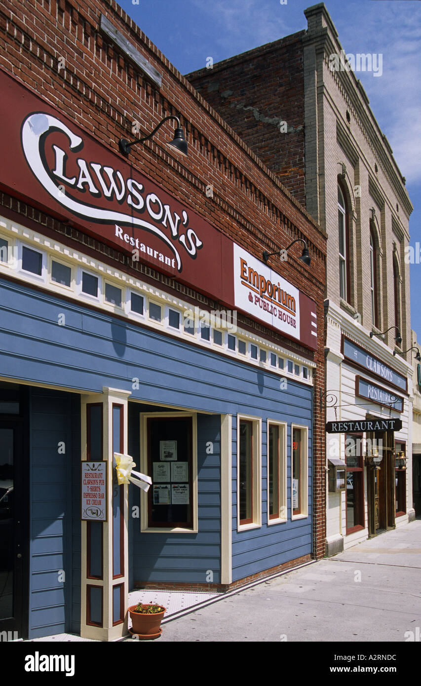 North Carolina Beaufort Clawsons fin dal 1905 Ristorante e Pub 425 Front Street Foto Stock
