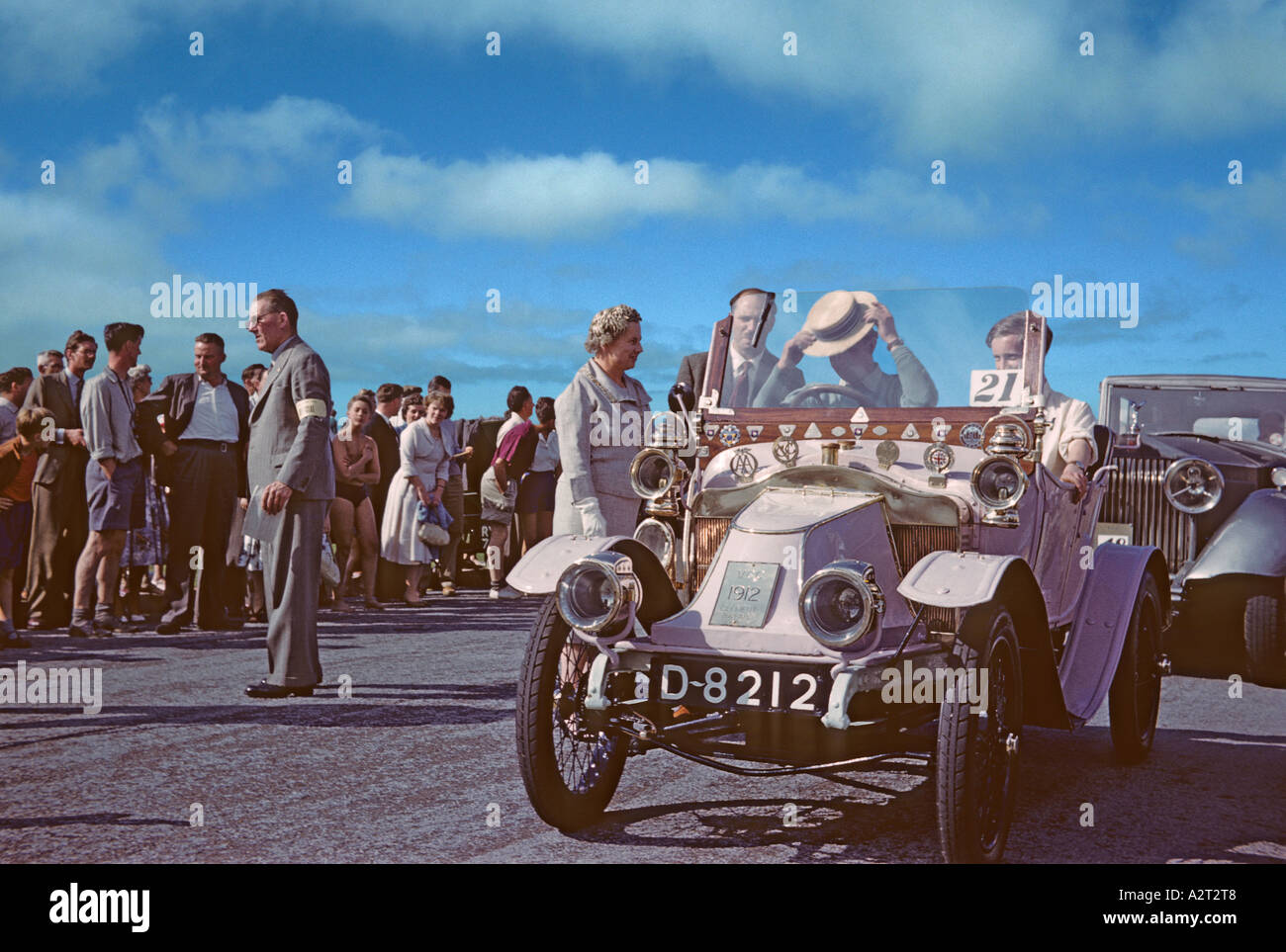 '^1912 'Clemente ^Bayard' a ^1970 'London-Brighton' 'veterano auto da rally', Brighton, Sussex' Foto Stock