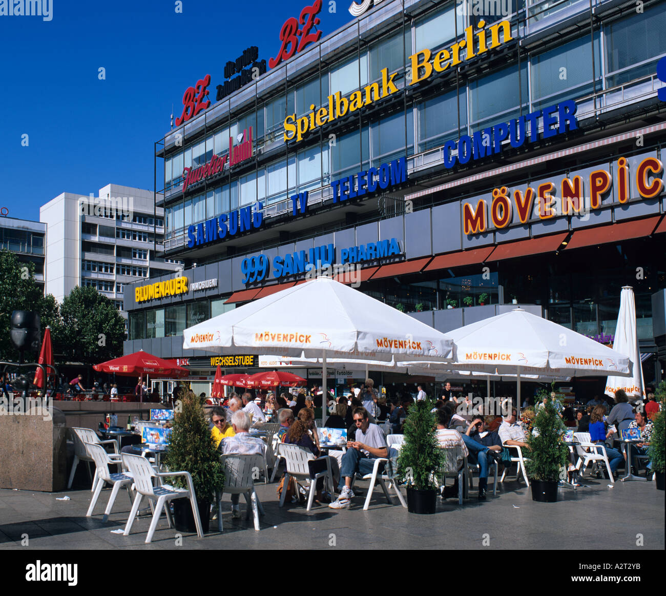 Europa Berlino Germania Deutschland Europa Center Breitscheidplatz Foto Stock