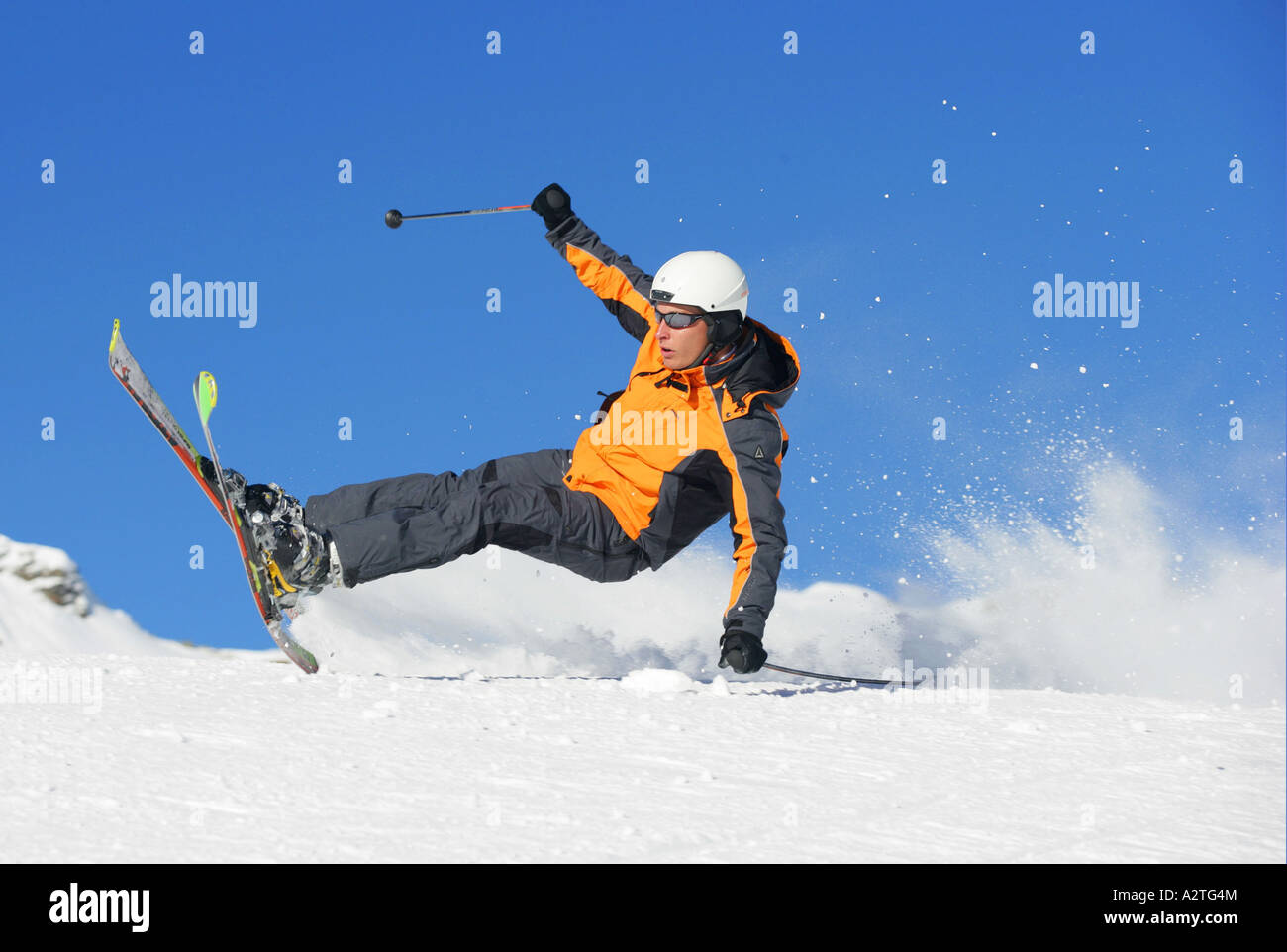 Sciatore jumping, Austria, Alpi Foto Stock