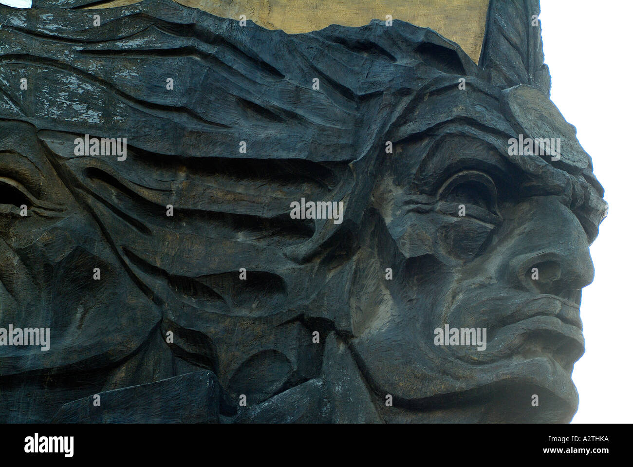 Dettaglio di un monumento, Centenario Plaza di Guayaquil, Ecuador. Foto Stock