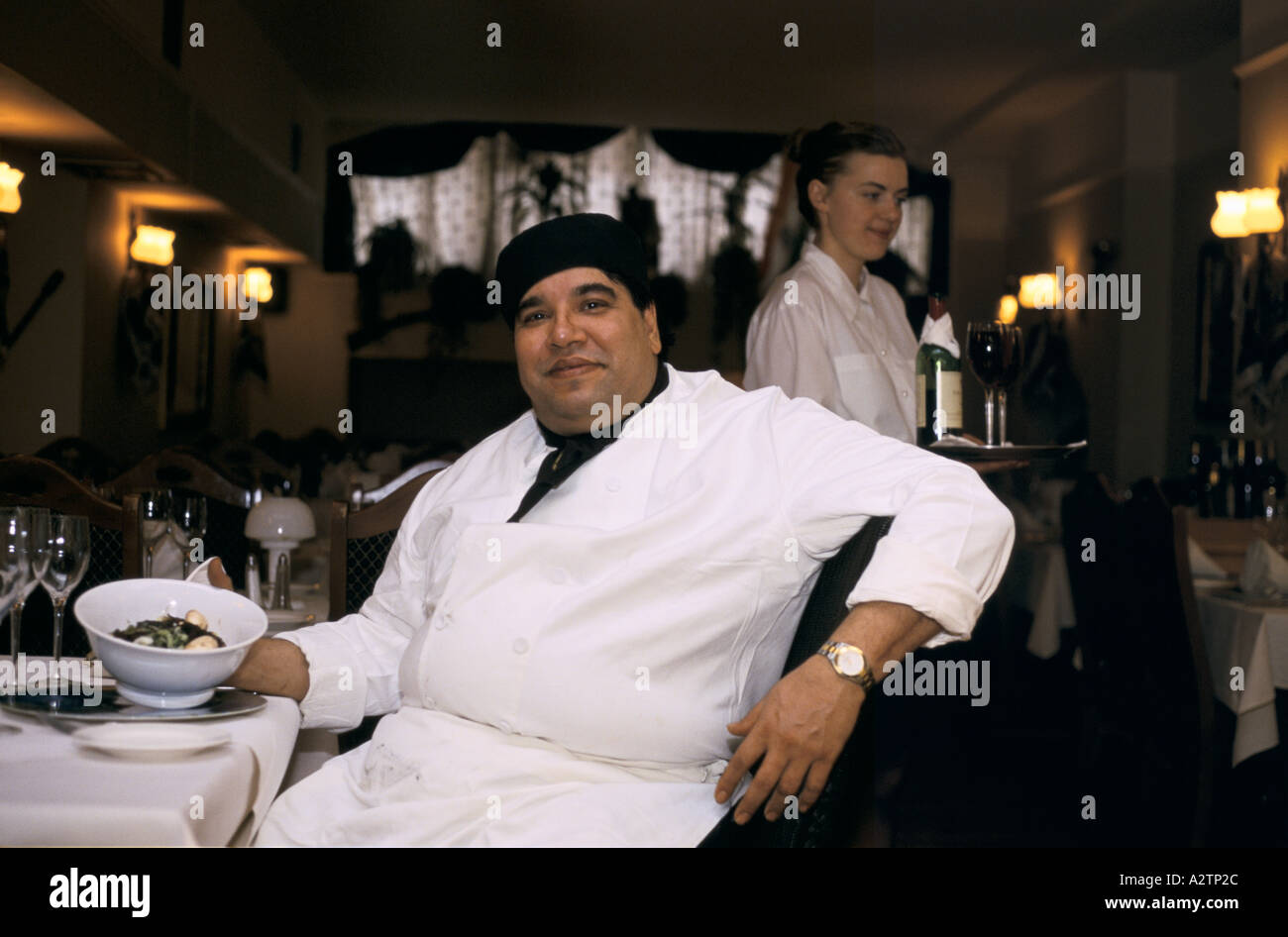 Kuldeep makhni lancieri chef proprietario giugno Londra 1997 1997 Foto Stock