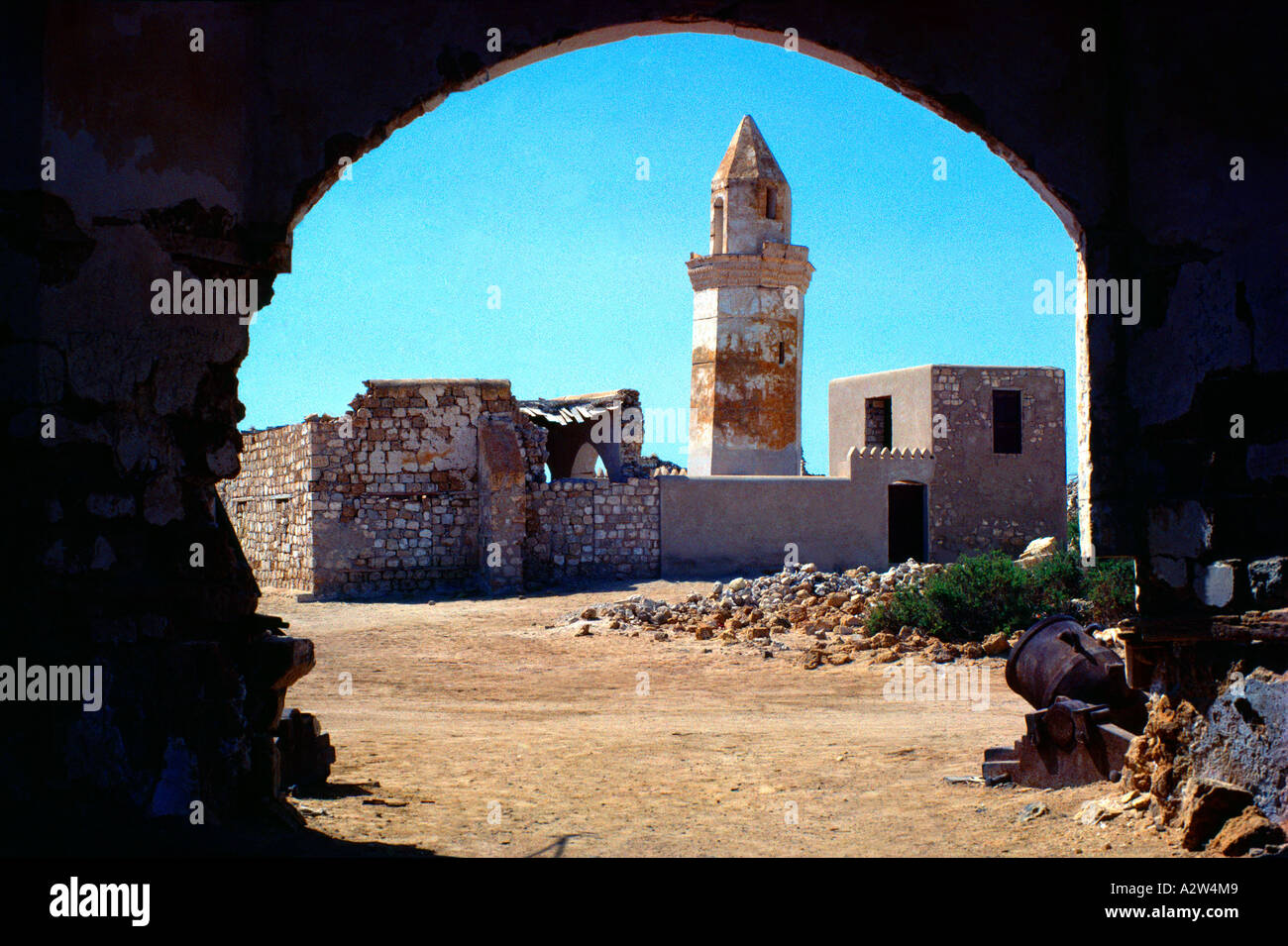 Isole di Suakin Sudan ruderi di edifici di corallo Foto Stock