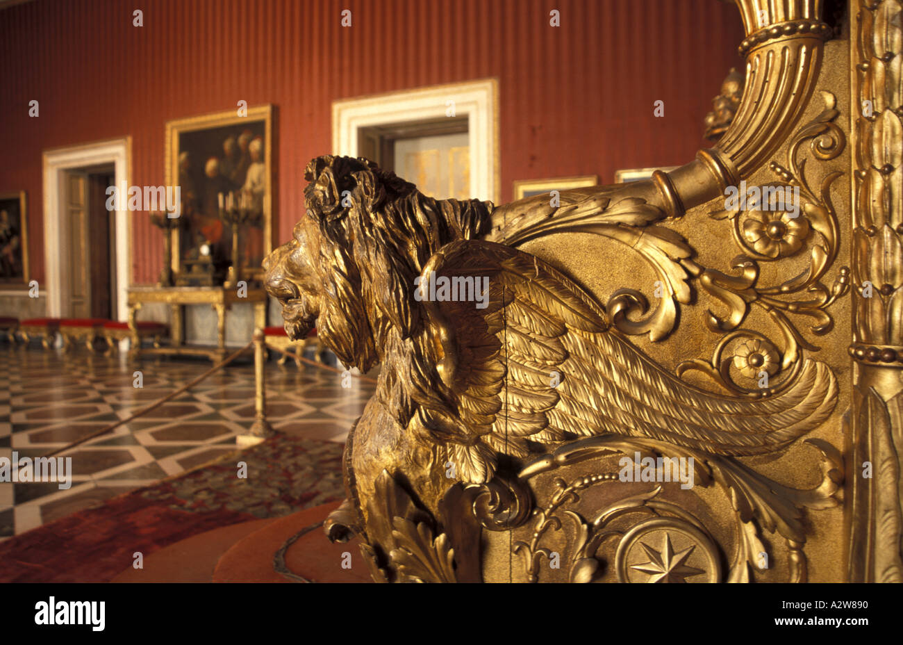 Sala del trono Foto Stock