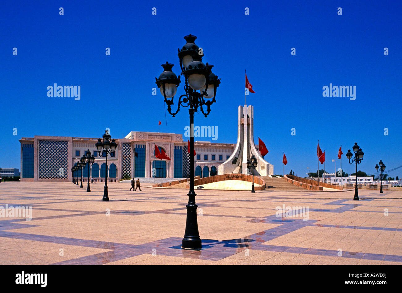 Tunisia Tunisi il nuovo Municipio a Place de la Kasbah Foto Stock